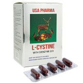L-Cystine with Coenzyme Q10 60 viên USA Pharma Viên uống đẹp da,tóc,hỗ trợ chống oxy hóa,giúp hạn chế lão hóa,giúp da sáng mịn,giảm rụng tóc