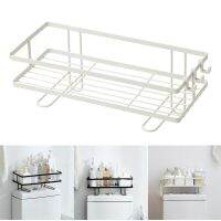 ●▪♤ Toilet Storage Rack Holder Hollow Drain Organizer No Drilling For Bathroom Brush Bottle Bathroom Shelves Bathroom Hardware