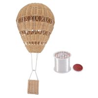 Hand-Woven Rattan Hot Air Balloon Childrens Room Nursery Decoration Photo Props