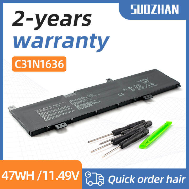ZTHY Laptop Battery For ASUS VivoBook Pro 15 Series - Replacement For C31N1636 & 0B200 Models