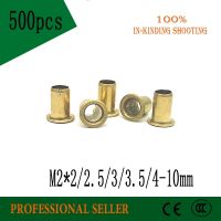 ✢● 500pcs M2x2/2.5/3/3.5/4/5/6/7/8/10 mm Hollow Copper rivet Bronze rivets Cross hole Brass rivets Single tube DIY accessories