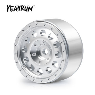 YEAHRUN 4Pcs Metal 1.0inch Beadlock Wheel Rims Hubs for Axial SCX24 90081 124 RC Crawler Car Truck Upgrade Parts Accessories
