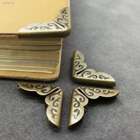 ۞▧ 4/12pcs Antique Brass Metal Book Scrapbooking Notebook Albums Menus Folders Corner Protectors Bronze Tone