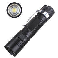 S11 Zoomable USB C Rechargeable 18650 LED Flashlight CREE XPL 1200lm with Power Indicator and Magnet Tail