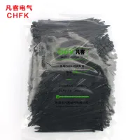 500Pcs/pack high quality 3*200mm width 2.0mm Black Color Factory Standard Self-locking Plastic Nylon Cable Ties Wire Zip Tie Cable Management