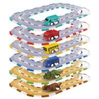 Painting Track Toy Painting Kit Track Toys Rail Set DIY Assembling Toy Vivid Educational Painting Track Toy Play Set For Birthday Christmas amicable
