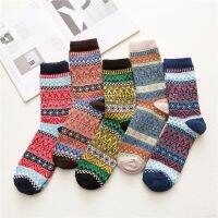 【HOT】☫✱ Brand 5Pairs/Lot Thicken Cotton Men‘s Socks Wool Colorful Fashion Man Snow boots