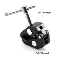 Super Clamp With 1/4" and 3/8" Thread for Cameras