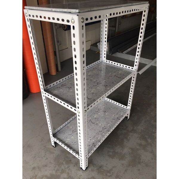 STEEL RACK WITH SHELF - H 3 feet x L 2 feet x W 1 foot - 3 Layers ...