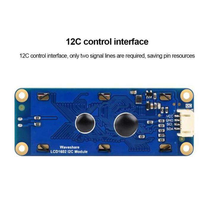 i2c-lcd-3-3v-5v-สินค้ามาใหม่กระดานหน้าจอ-lcd-พื้นหลังโมดูลแสดงผลสีขาวและน้ำเงิน