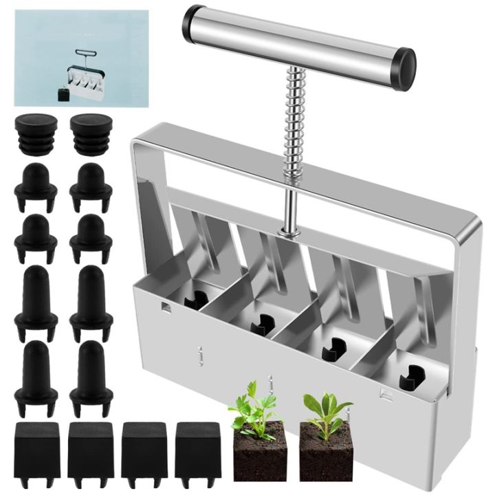 handheld-seedling-raising-machine-manual-soil-block-maker-soil-stopper-with-comfortable-handle-4-hole-soil-stopper