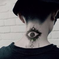 Waterproof Temporary Tattoo Sticker Eye Fake Tatto Flash Tatoo hand foot shoulder back neck tatouage for Girl Men Women femme