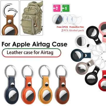 Airtag Holder 4 Pack Silicone Airtag Case with Keyring, Apple Air Tag  Keychain 4 Pack Apple Tag Holder for Finder Tracker Airtag Loop Airtag