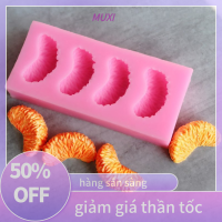 ?【HOT SALE】MUXI ส้มกลีบซิลิโคนแม่พิมพ์สบู่เทียนทำขนมอบตกแต่งบ้าน