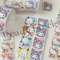 【hot sale】 ♂✴☾ B41 5/200Pcs/Roll Sanrio Pachacco Kuromi Cinnamoroll Childrens Cartoon Animal Stickers Baby Stickers Kindergarten Inspirational Little Red Flower Reward Roll Stickers