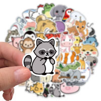 ✨พร้อมส่ง✨Cute animal 50แผ่น JAPAN STICKER ยูนิคอร์น หมู เพนกวิน ชิบะอินุ ฮัสกี้  กันน้ำ สติ๊กเกอร์ โทรศัพท์มือถื