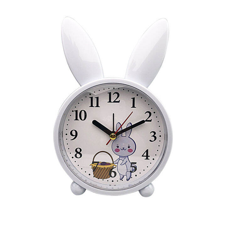 small-alarm-clock-creative-clock-alarm-adorable-rabbit-bedside-cute-childrens-cartoon-mute-clock-student-simple-baby-room-decor