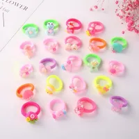 ✗ 10Pcs/Set Cute Baby Girl Hair Band Cartoon Kids Children Elastic Hair Ropes Rubber Headwear Haarband Baby Hair Accessories