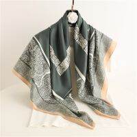 90 * 90 Silk Scarf Twill Large Square Travel Sunscreen Shawl