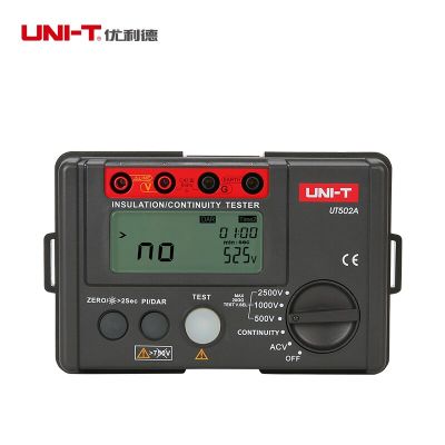 UNI-T UT502A เครื่องทดสอบความต้านทานฉนวน2500V Digital Megohmmeter แรงดันไฟฟ้าสูง