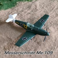 โมเดลโมเดลเครื่องบินขนาดเล็ก1/87 HO สงครามโลกครั้งที่สอง Messerschmitt Me-109โต๊ะเล่นทรายของสะสมภูมิทัศน์