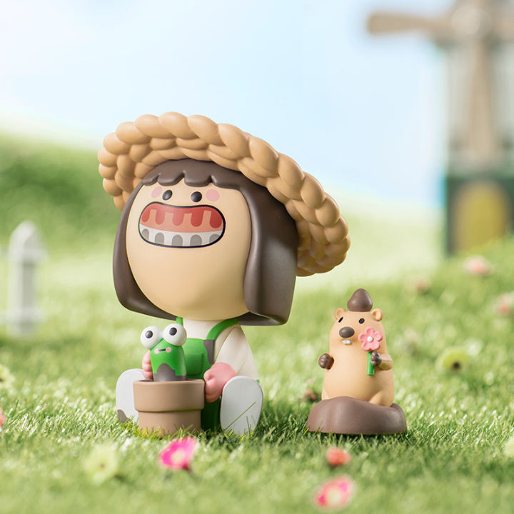 pop-mart-gummy-the-happy-land-series-ตุ๊กตาขยับแขนขาได้กล่องทึบของเล่น