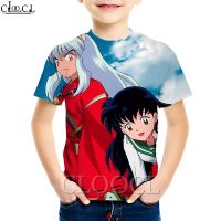 CLOOCL 2021ล่าสุดอะนิเมะ Inuyasha เด็กเสื้อยืด3D พิมพ์รอบคอ Boy เสื้อยืด