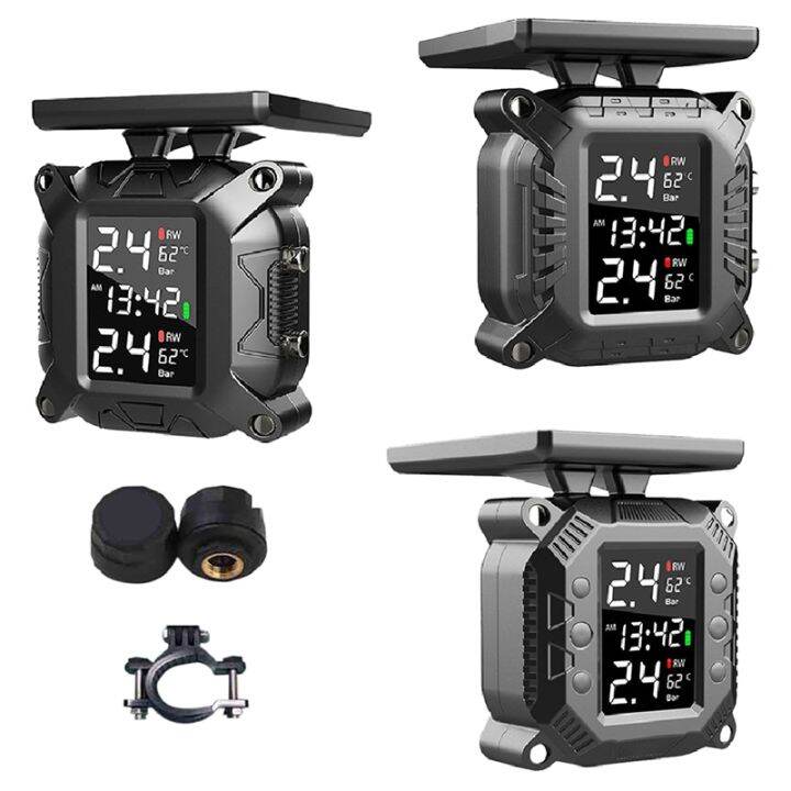 wireless-motorcycle-tpms-tire-pressure-monitoring-system-solar-external-sensor-temperature-monitor-water-proof