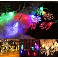 ㍿✵✠ ไฟราว มือโครงกระดูก ไฟราวฮาโลวีน ไฟฮาโลวีน ไฟตกแต่ง ฮาโลวีน Halloween Hand Ghost String LED Lights / Skeleton Hand Light