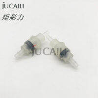 Jucaili 5ชิ้นล็อตหลอดหมึกวาล์วทางเดียวสำหรับเครื่องพิมพ์อิงค์เจ็ทท่อหมึกเชื่อมต่อระบบจ่ายหมึกไม่กลับพลาสติกวาล์ว