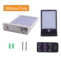 48 leds Solar Light Color Adjustable With Controller Three Modes Waterproof Lamp Lights For Outdoor Garden Wall Street