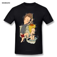 เสื้อยืดคุณภาพดี เสื้อยืด พิมพ์ลายการ์ตูน Beavis and Butthead น่ารัก สไตล์สตรีท สําหรับผู้ชาย