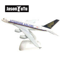 JASON TUTU 20เซนติเมตรสิงคโปร์สายการบินแอร์บัส A380เครื่องบินรุ่นเครื่องบินเครื่องบินรุ่น D Iecast โลหะ1300ขนาดเครื่องบิน D Ropshipping