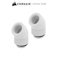 CORSAIR Cooler Hydro X Series 45 ° Rotary Adapter Twin Pack — White