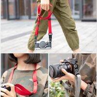 Camera Strap Quick Adjustable Nylon Shoulder Neck Rope Belt Hanging for Fujifilm Sony X-S10 X-T4 X100V R5 R6 Mirrorless Cameras