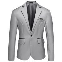 [COD] Foreign trade new 2022 cross-border mens single-breasted suit version slim-fit non-ironing casual jacket