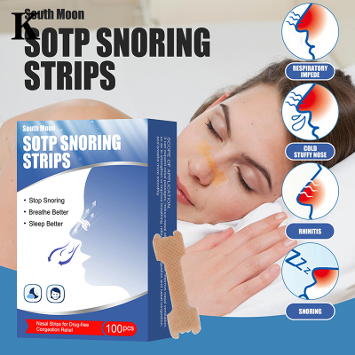 100ชิ้นป้องกันการนอนกรนลมหายใจที่ดีขึ้นจมูกแถบการดูแลสุขภาพสำหรับธรรมชาติไซนัสบรรเทา