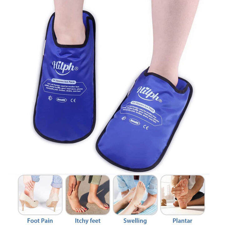 Foot ce Ice Pack Wrap Gel Ice Slippers For Feet Neuropathy Pain Relief