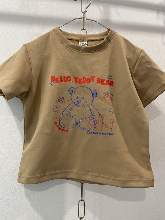 เสื้อ-crop-hello-teddy-bear