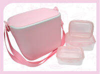 Pastina Isothermal box พาสทินากระติกรักษาอุณหภูมิมีสายสะพาย พร้อมกล่องอาหาร 3 ชิ้น