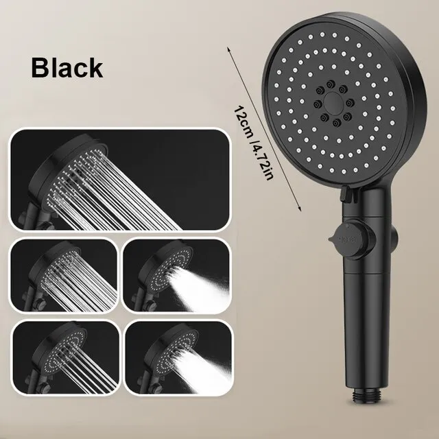 Z&L Showerhead Pressure High Saving Water Heads Shower Handheld Modes 5 ...