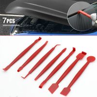 7pcs Auto film trimming tool Car Vinyl Scrapers Set Knife Decal Plaste Accessories Wrap Scraper Tools Portable Car Accessories