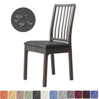 【lz】℗  PU Leather Square Cadeira Almofada Capa Impermeável Cozinha Jantar Assento Slipcovers Tampa removível para sala de jantar