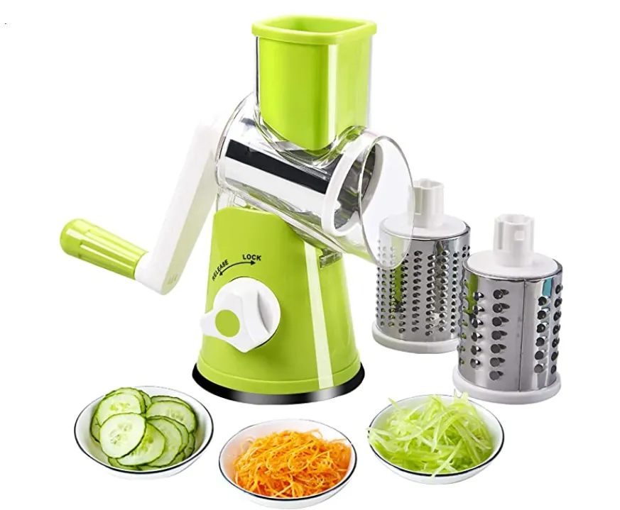 Tabletop Drum Grater, 3 Different Grating Accessories - Kitchen