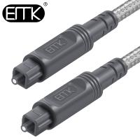 EMK Kabel Audio Optik Toslink Kabel SPDIF Memilih Kabel 1M 2M 3M 5M Serat Optik Kabel untuk Amplifier PS4 Soundbar Speaker Kabel