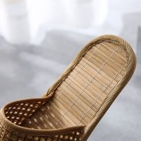 [New Hollow Bamboo Bottom] Summer Bamboo Rattan Straw Mat Cool Slippers Home Non-slip Breathable Couple Styles