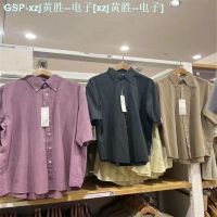 ✿ UNIQLO เสื้อผ้าสำหรับทั้งหญิงและชายคู่ฤดูร้อน2023คู่รักเสื้อแขนสั้นย้อนยุคเสื้อลำลอง455981