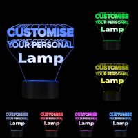 Customize 3D LED Lamp Service For Single One Price Customize Photos Picture Goden Service Night Lights