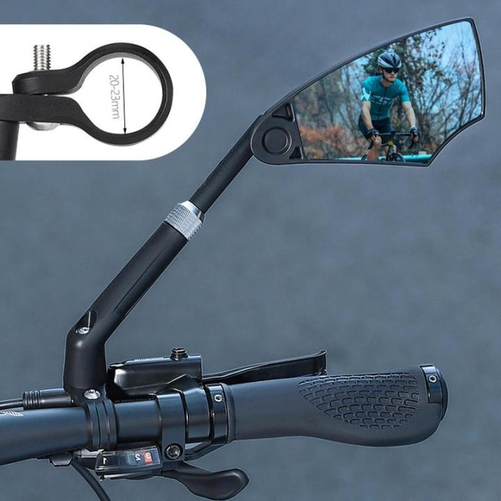 กระจกมองหลังจักรยานกระจกตรวจฟันปรับหมุนได้ปรับได้มองหลัง-skuter-listrik-อุปกรณ์จักรยานปั่นจักรยาน