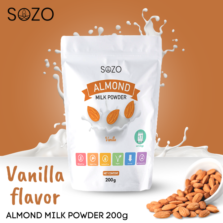 Zest Health SOZO PH ALMOND MILK POWDER (Vanilla Flavor) 17 Servings